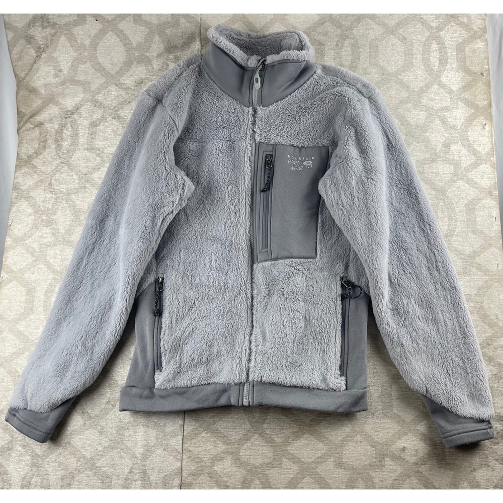 Mountain Hardwear Monkey Woman Fleece Jacket Women Medium Gray Full Zip Polartec